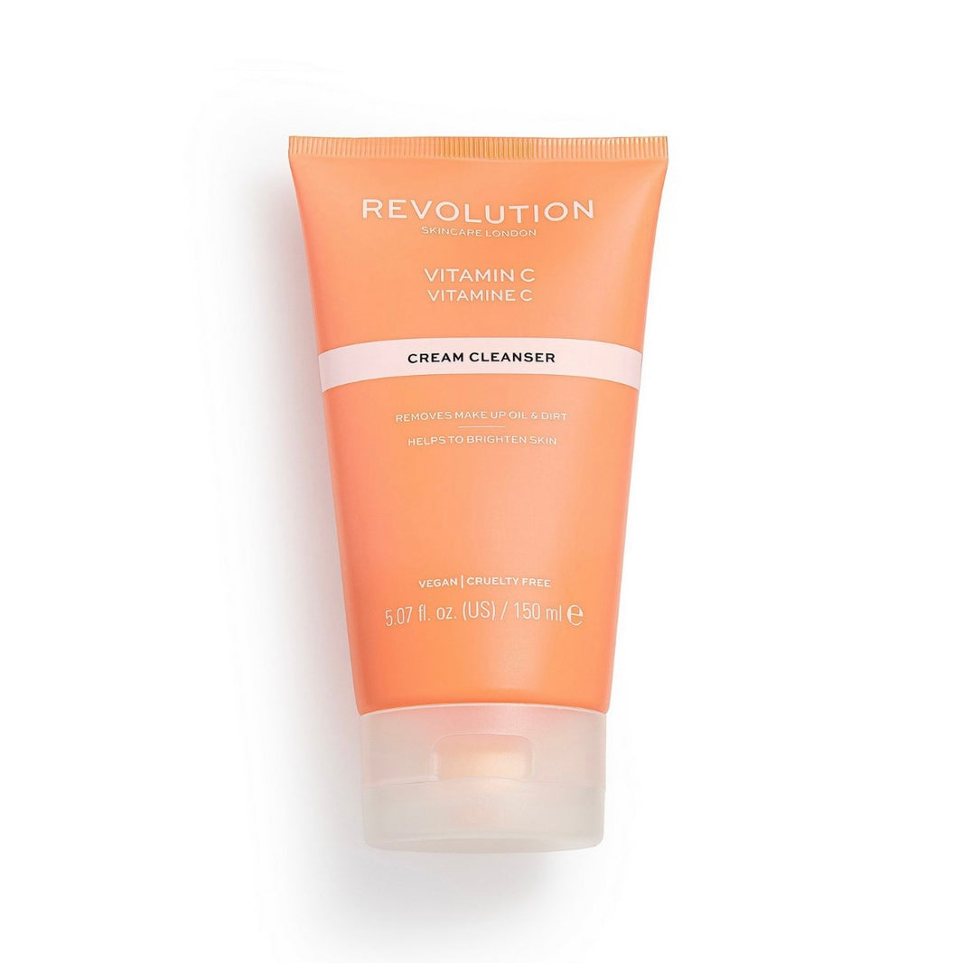 REVOLUTION VITAMIN C CREAM CLEANSER REMOVES MAKEUP OIL &DIRT VEGAN SKINCARE 5.07