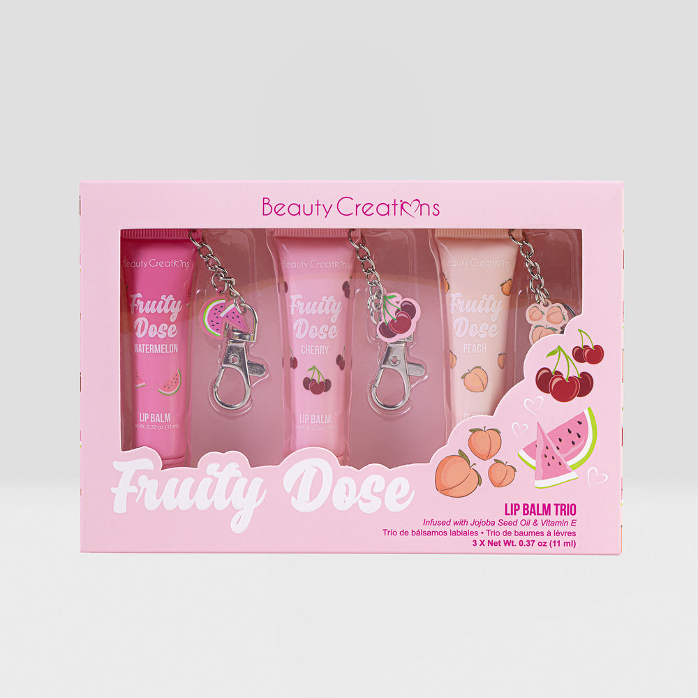 Fuity Dose Keychain Lip Balm Trio Set